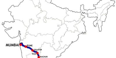 Mumbai Chennai mapa