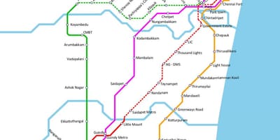 Mapa de Chennai anna Nagar