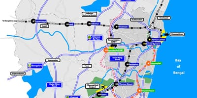 Mapa de Chennai lagos