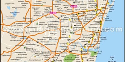 Chennai mapa completo