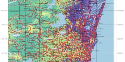 Mapa de inundación de Chennai