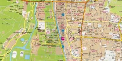 Mapa detallado de Chennai