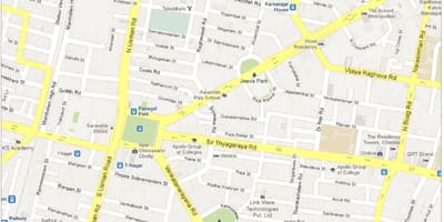 Mapa de Chennai t Nagar