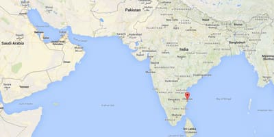 Chennai, india mapa