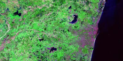 Mapa satelital de Chennai