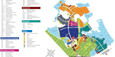 Mapa de Mahindra de la ciudad de Chennai